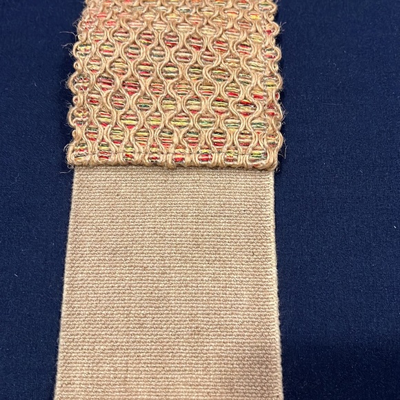 Adorable jute belt with subtle rainbow color detail 🌈 - Picture 3 of 6